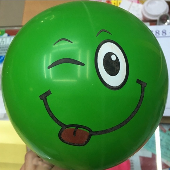 Emoji / Smiley face Latex Balloons, 10 Pcs, 12" ๐ธ - Picture 5 of 8
